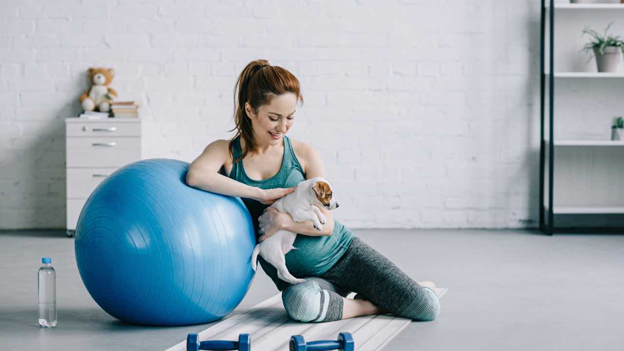 Puppy yoga 